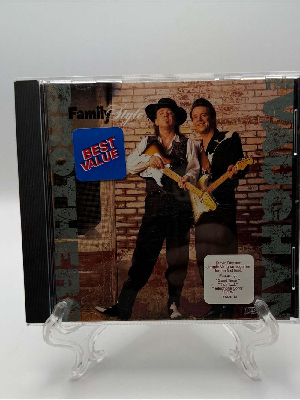 The Vaughan Brothers
Family Style Epic 1990 Rock
CD Album Jewel Case